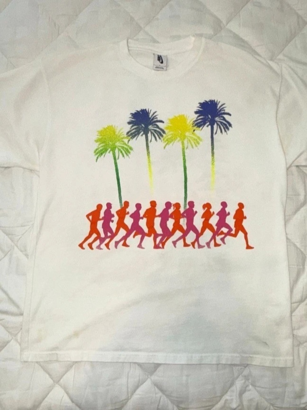 Nike x Stussy Douglas Firs to Palm Trees T-Shirt White Large